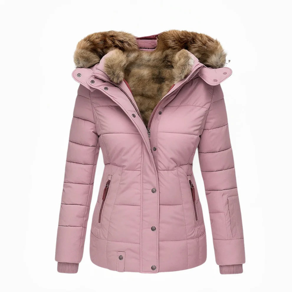 LOLA – Padded Winter Coat with Warm Faux-Fur Lining