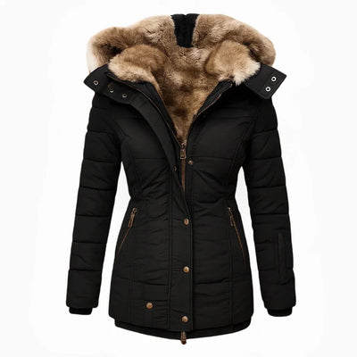 LOLA – Padded Winter Coat with Warm Faux-Fur Lining