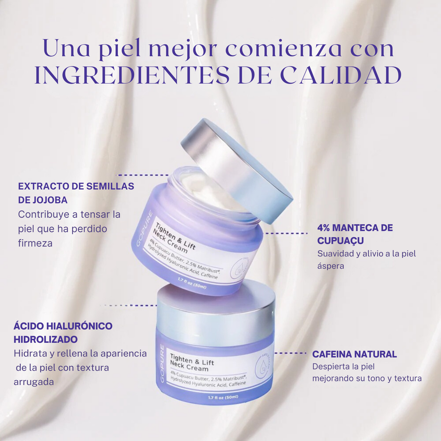 Crema reafirmante para cuello - Realza y define