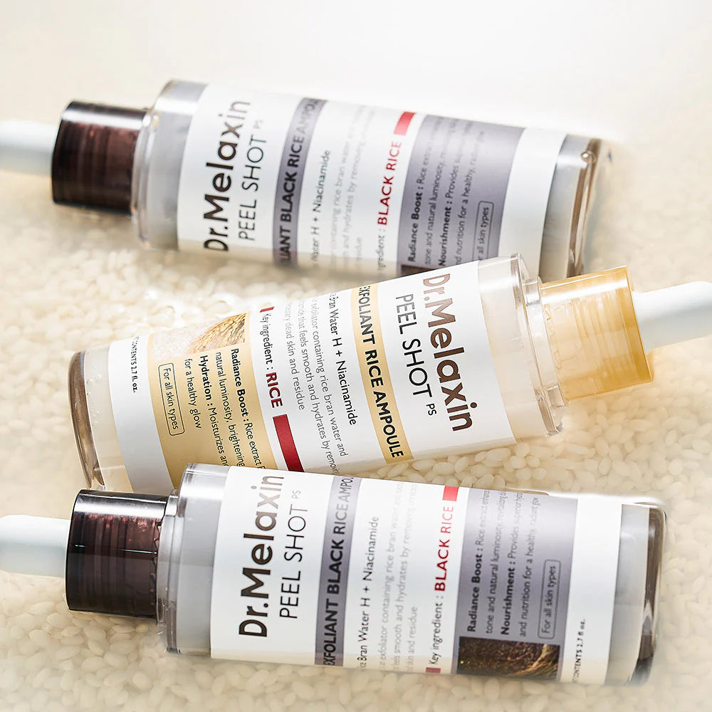 PEEL SHOT RICEGLOW SET — Instant radiance, silky skin, pure light in a drop