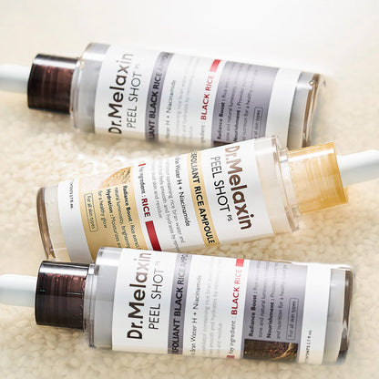 PEEL SHOT RICEGLOW SET — Instant radiance, silky skin, pure light in a drop